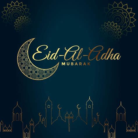 Eid ul adha Mubarak greeting card design 2310418 Vector Art at Vecteezy