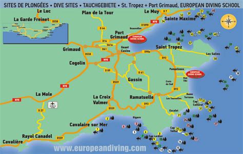 Diving Map - European Diving School