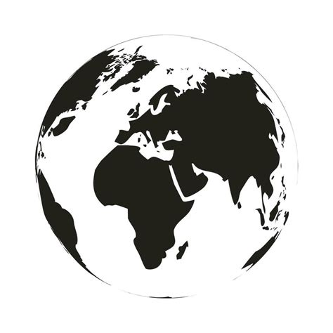 Black and white globe. Black world and world globe black, globe travel ...