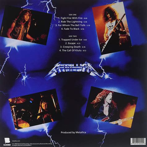 Classic Rock Covers Database: Metallica - Ride the Lightning (1984)