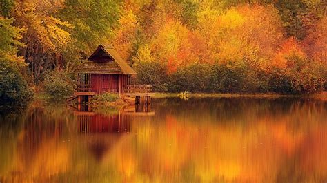 Autumn Cabin Wallpapers - Wallpaper Cave