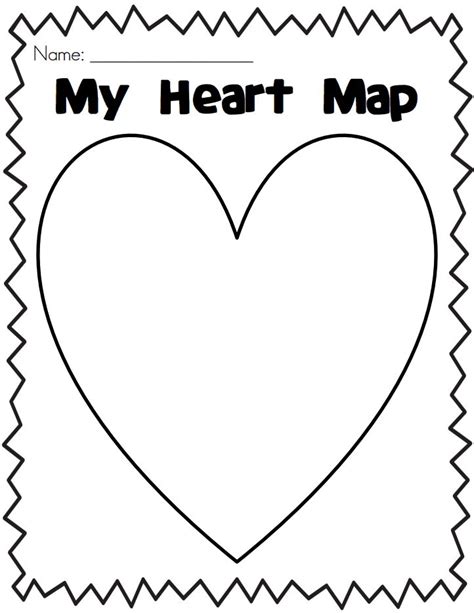 My Heart Map.pdf | First Grade - Writing | Pinterest