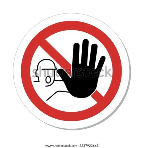 Iso Prohibition Sign No Access Unauthorized Stock Vector (Royalty Free ...