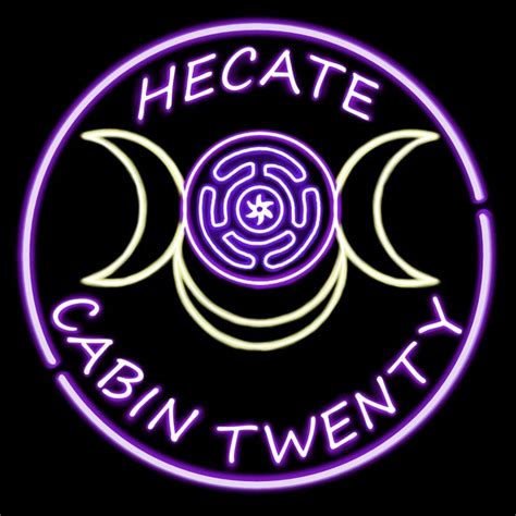 Hecate Cabin Twenty Neon Sign | Percy jackson cabins, Percy jackson ...