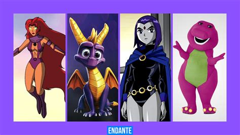 TOP 50: Best Purple Cartoon Characters: Icons of Animation in Shades of ...