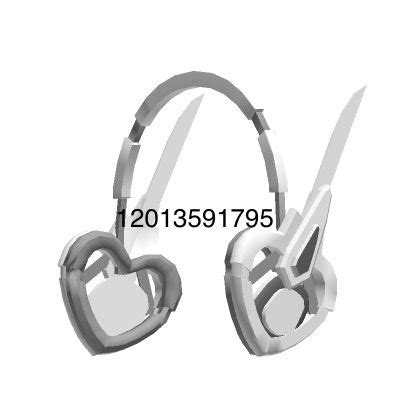 the headphones are designed to look like they have heart shaped handles ...