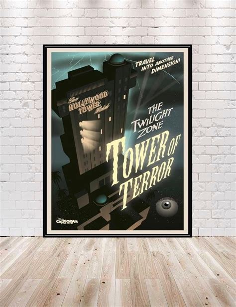 Tower of Terror Attraction Poster Hollywood Studios Posters Vintage ...