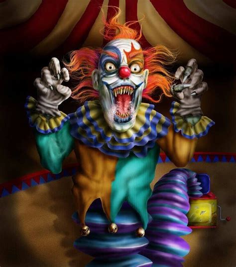 Jack in the box clown | Scary clowns, Creepy clown, Evil clowns