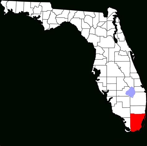 File:map Of Florida Highlighting Miami-Dade County.svg - Wikipedia ...