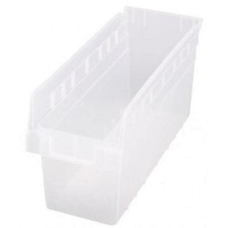 Quantum Storage QSB804CL Clear Plastic Storage Bins - 17.88 x 6.63 x 8 ...