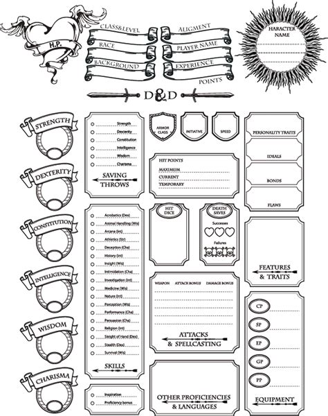 This item is unavailable - Etsy | Dnd character sheet, Character sheet ...