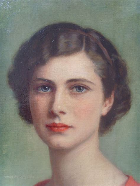 Antiques Atlas - Oil Painting Portrait Of Averil Kingston Beresford ...