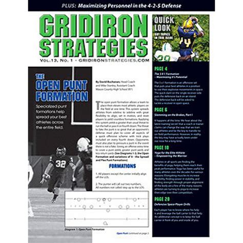 Gridiron Strategies Magazine Subscriber Services