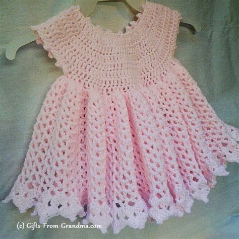 Easy Crochet Baby Dress Pattern (Free) - Taking the next step in your ...