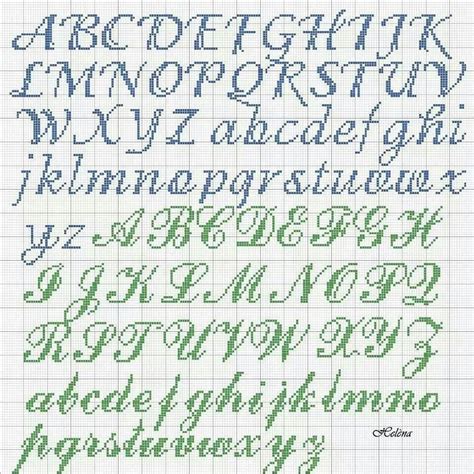 Cross Stitch Alphabet Cursive – AlphabetWorksheetsFree.com