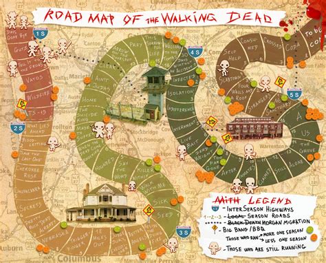 The Walking Dead Series Map