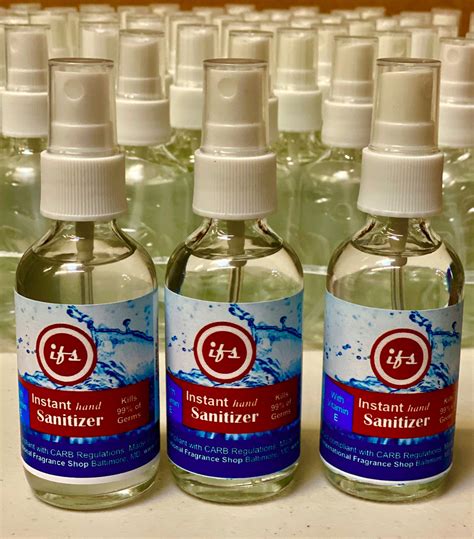 Hand Sanitizer Spray (2oz Glass Bottle)