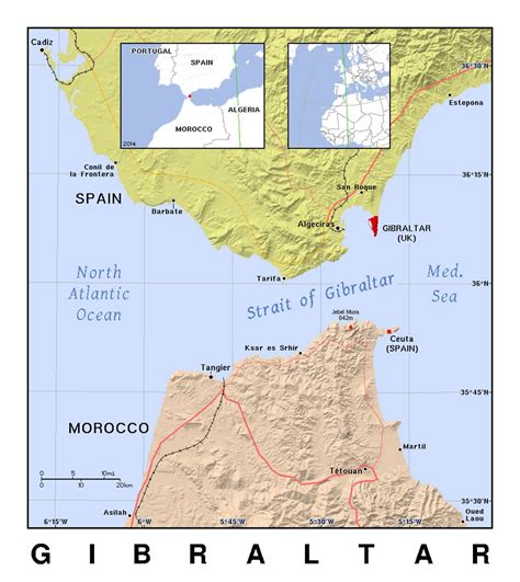 Grabar Iluminar internacional gibraltar map vida Guardia Luminancia