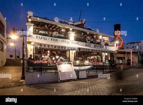 Puerto del Carmen, Fish Restaurant, Lanzarote, Canary Islands, Spain ...