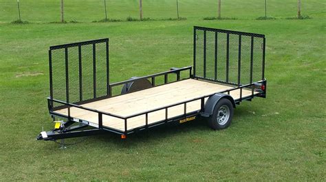 Single Axle Utility Trailer w/Side Ramp Pkg - Johnson Trailer Co.