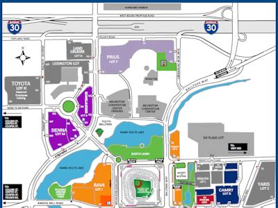 Globe Life Park Parking Map - Maping Resources