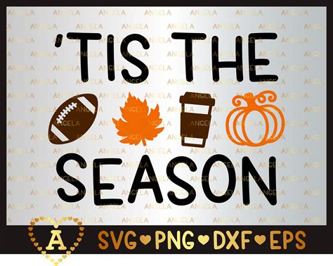 Tis The Season Svg Fall Svg Pumpkin Svg Football Svg | Etsy