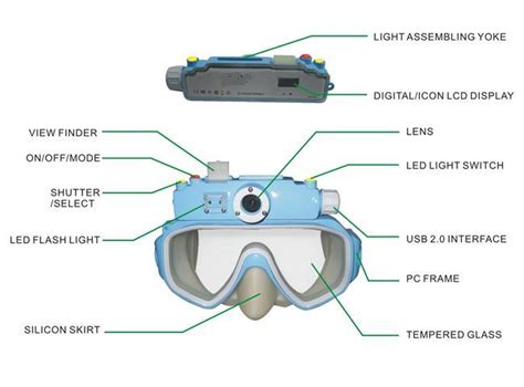 Underwater Diving Mask Camera