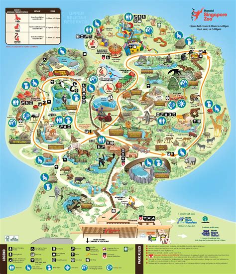 Singapore Zoo Map With Images Zoo Map Singapore Zoo Singapore Map ...