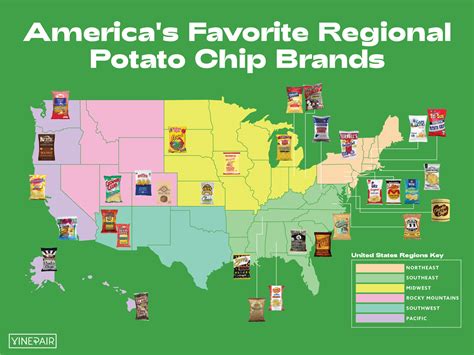 America's Favorite Regional Potato Chip Brands [Map] | VinePair