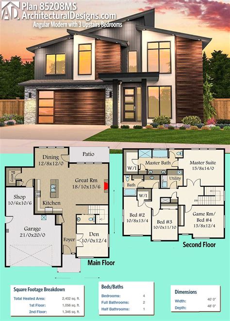 Modern House Floor Plans Sims 4 - Blueprints Staxel Modernhomedesign ...