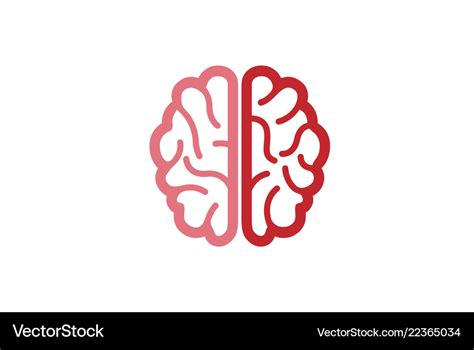 Creative abstract brain logo Royalty Free Vector Image