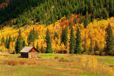 Mountain Cabin Autumn Wallpapers - 4k, HD Mountain Cabin Autumn ...