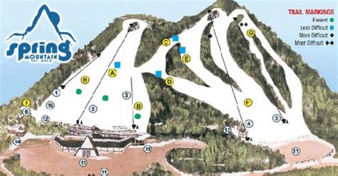 Spring Mountain Ski Area Trail Map • Piste Map • Panoramic Mountain Map