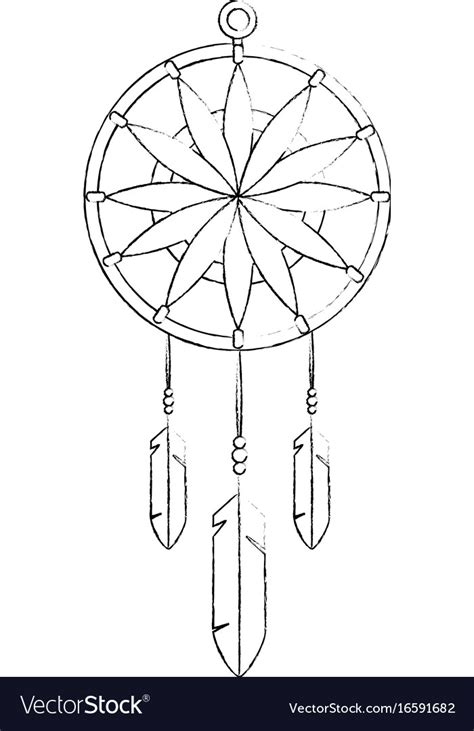 Dream catcher symbol Royalty Free Vector Image