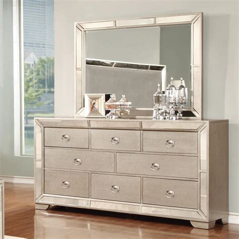 Lifestyle Glitzy 7 Drawer Dresser and Mirror Set | Royal Furniture ...