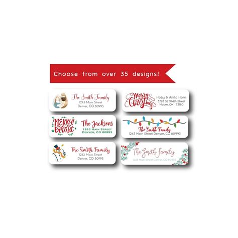 Christmas Return Address Labels Christmas Address Label, Christmas ...