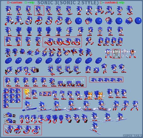 Sonic 3(Sonic 2 style) sprite sheet by supertailss on DeviantArt