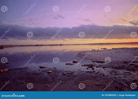 Alicante, Torrevieja, Salt Lakes of Torrevieja,sunset, Purple Sky Stock ...