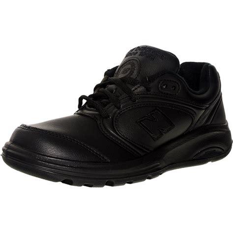 New Balance Women's Ww812Bk Black Ankle-High Leather Walking Shoe - 6N