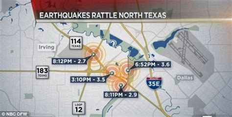 Texas trembling! Swarm of nine earthquakes rattle the State in one day ...