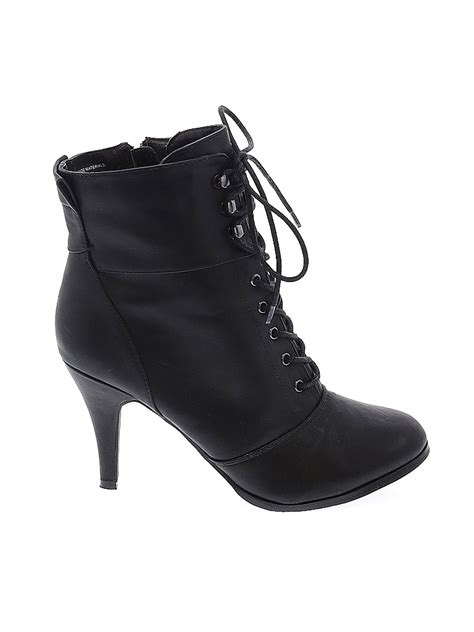 Diba Solid Black Ankle Boots Size 9 - 40% off | thredUP