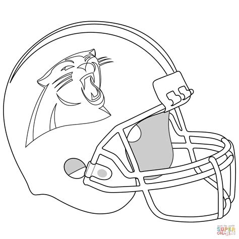 Carolina Panthers Helmet coloring page | Free Printable Coloring Pages ...