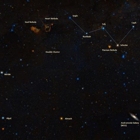 Heart Nebula (IC 1805) – Constellation Guide