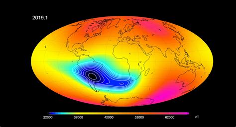 ESA - Swarm probes weakening of Earth’s magnetic field