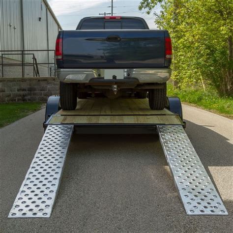 Aluminum 5,000lb Truck Car Auto Trailer Ramps Auto Hauler Loading Ramps ...