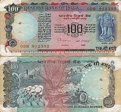 The 100 Rupee Note : Design History | rupees, paper currency, currency note