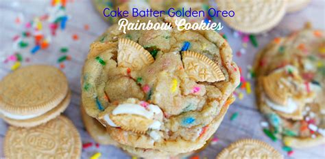 Cake Batter Golden Oreo Rainbow Cookies – 5 Boys Baker