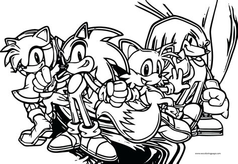 Sonic And Friends Coloring Pages Printable