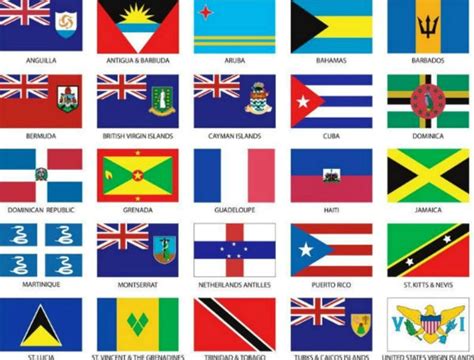 Amazon.com : Caribbean Islands 3x5' Flag Set of 25 Country Polyester ...