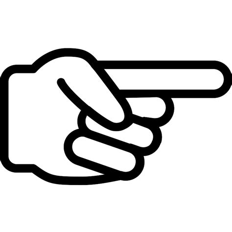 Pointing Right Finger Vector SVG Icon - SVG Repo